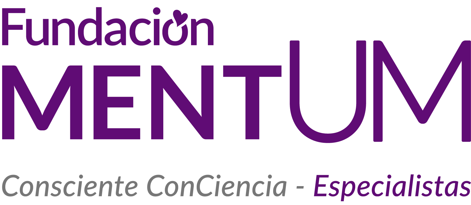 Logotipo Horizontal Tipográfico Fundación MentUM